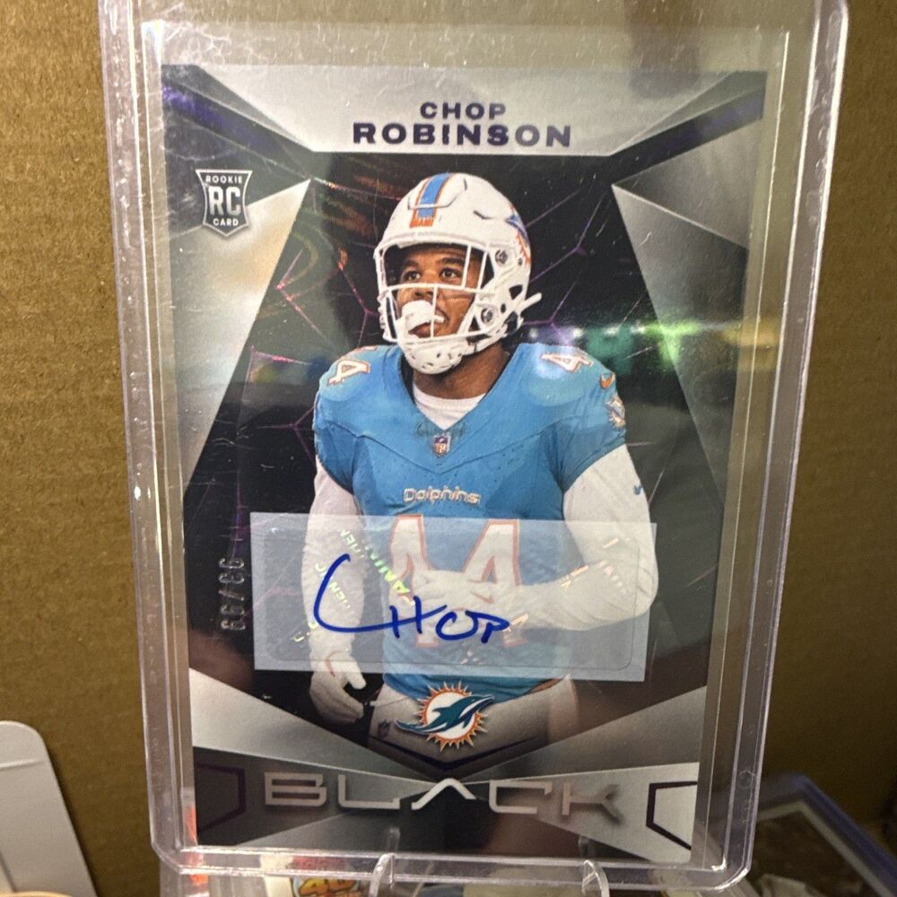 2024 Panini Black - Rookies Chop Robinson #119 Royal Autographs /99 (AU, RC)